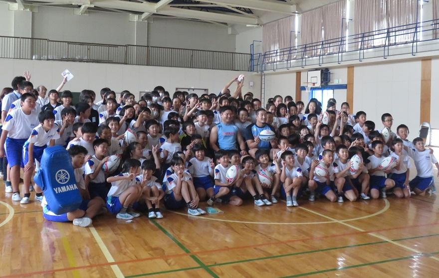 ラグビー授業重点校訪問 菊川市 掛川市へ 6 16更新 ラグビーヘッドライン ヤマハ発動機ジュビロ ラグビー